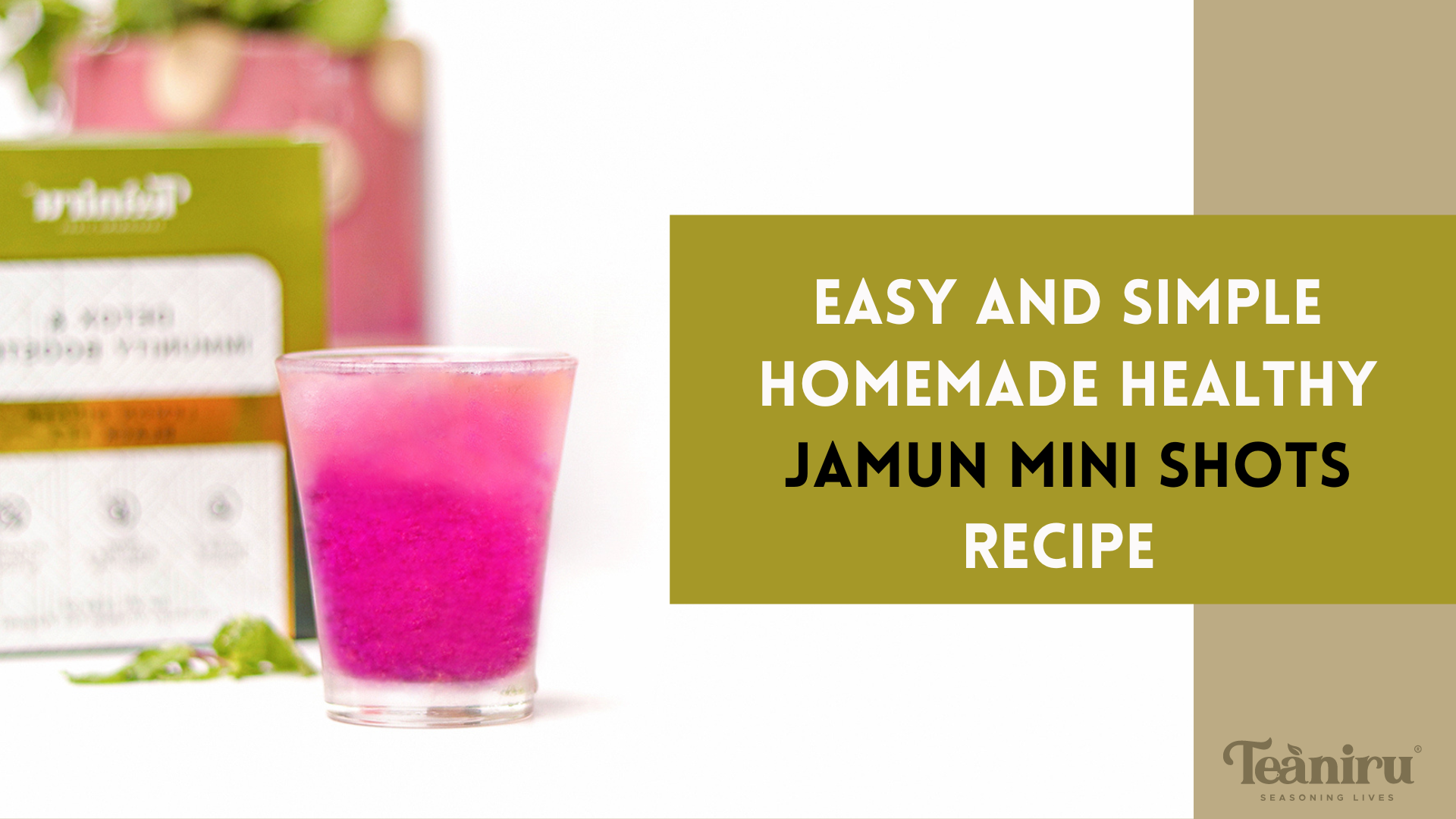 Easy and Simple Homemade Healthy Jamun Mini Shots Recipe